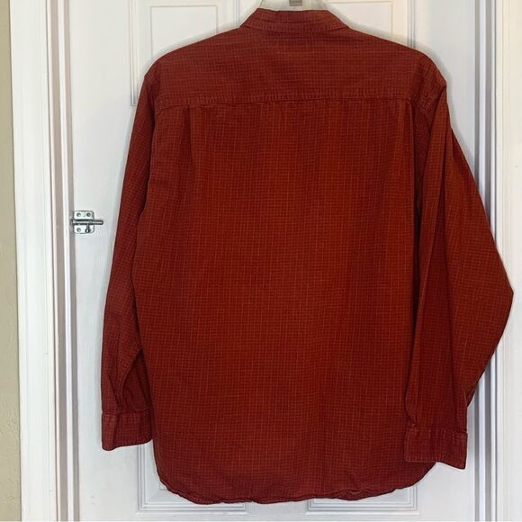 Columbia Long Sleeve Button Down Shirt Orange Red Size XL - Picture 2 of 8